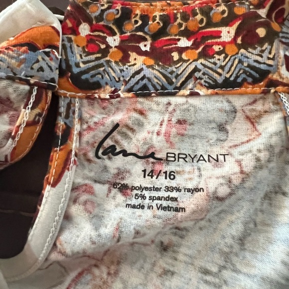 NWT LANE BRYANT CAREER COCKTAIL BUSINESS SPECIALIALTY BEADED HALTER SHELL 14/16 - Picture 4 of 5